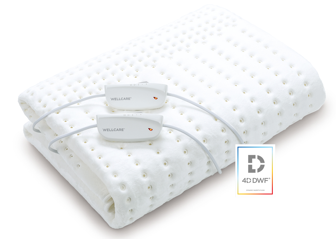 double size heating underblanket with cold feet solution